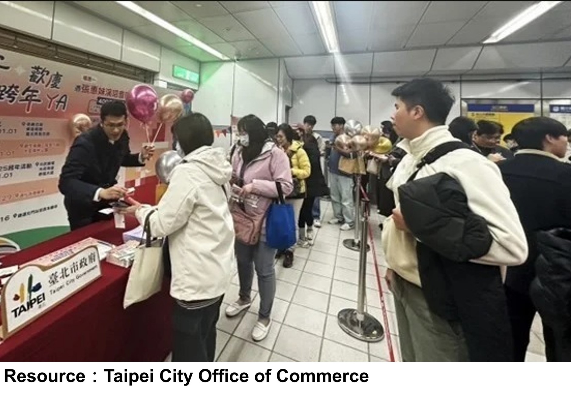 On-site redemption for Taipei Dome Christmas & New Year YA! Spending Vouchers